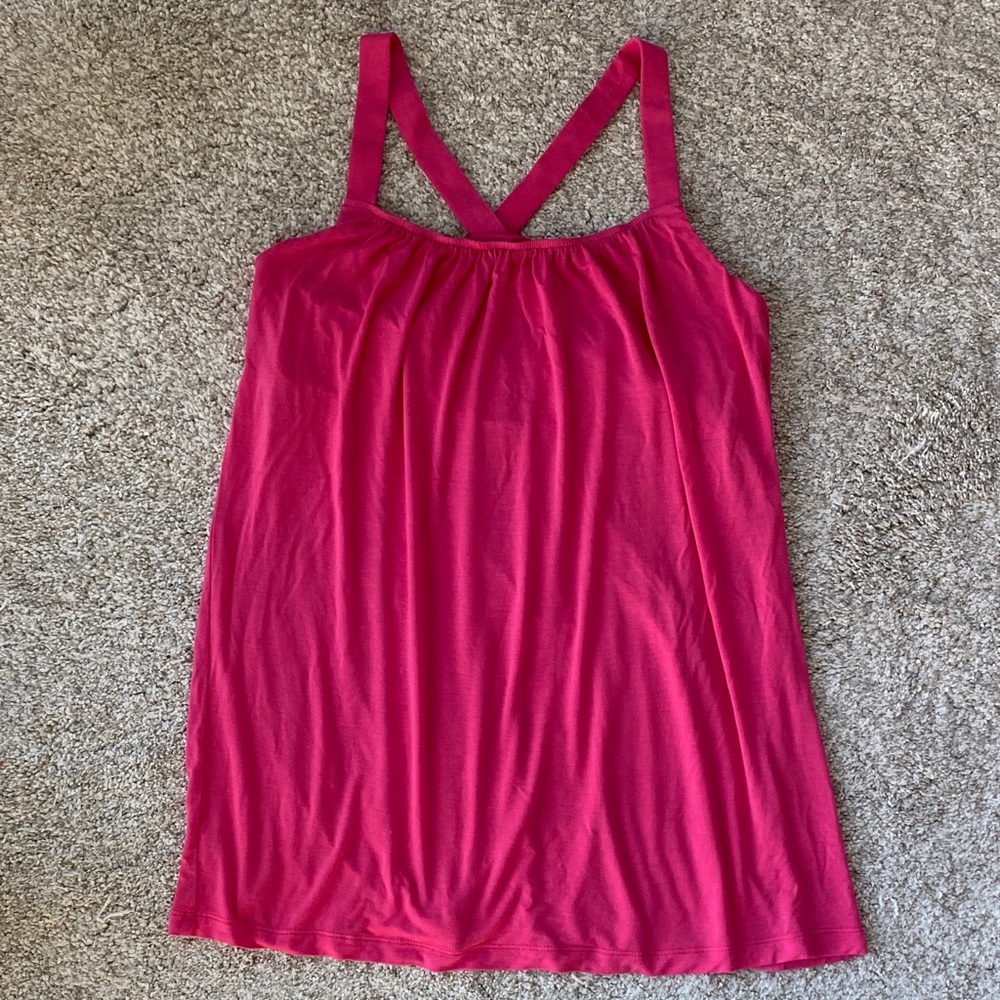 CAbi Pink Strappy Tank Top